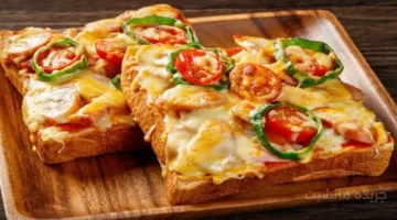 السر الذي يبحث عنه كل عشاق البيتزا بيتزا التوست بدون عجن جاهزة في دقائق 1